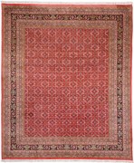 Bidjar Tappeto orientale 290 x 250 Rosa (Indian) Annodato A Mano