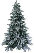 Albero di Natale artificiale innevato Copenhagen verde H 240 cm x Ø 176 cm