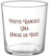 Bicchiere in vetro 360 ml scritta Rancore