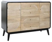 Credenza DKD Home Decor Nero Legno (120 x 40 x 90 cm)