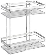 WENKO 20410100-Scaffale PREMIUM in acciaio inossidabile 24x27 cm inossidabile/argento