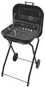 Griglia a carbone portatile nera