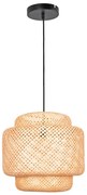 Lampadario a sospensione con filo BERTA 1xE27/20W/230V diametro 50 cm bambù