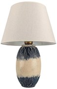 Lampada da tavolo RAMZES 1xE27/40W/230V beige/blu