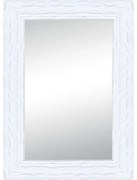 Specchio rettangolare in legno bianco 98 x 138 cm