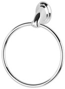 Portasciugamani a muro ad anello in acciaio cromato Facile