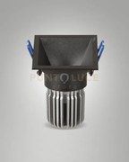 Toodle faretto incasso quadrato asimmetrico 2700k 1220lm 11w nero