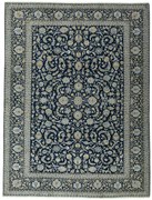 Kashan Tappeto 280 x 360 Blu (Iran) Annodato A Mano