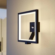 Lucande Applique da esterni LED Square grafite con sensore