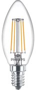 Lampadina LED 4,3W Vetro Fiamma (470lm) E14 - Philips