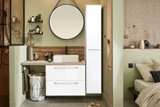 Mobile da bagno sotto lavabo SENSEA rovere nat. /bianco L 60 x H 58 x P 46 cm, lavabo non incluso