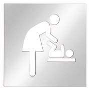 Icona Fasciatoio 12x12 cm acciaio inox/argento