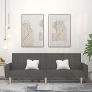 Divano Letto A 2 Posti Grigio Scuro İn Tessuto /