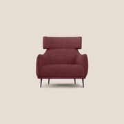 Zelda Poltroncina dal design moderno in morbido tessuto impermeabile T06 rosso