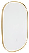 Specchio da bagno rame con LED dimmerabile a 3 livelli con touch ovale - Miral