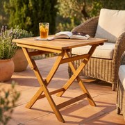 SOLEA - tavolino da giardino pieghevole in legno massiccio di acacia