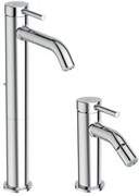 Ideal Standard Ceraline Nuovo Miscelatori Monocomando Alto per lavabo con asta comando e Bidet con scarico Click Clack Cromo BD763AA BD849AA