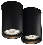 Shilo 1112 - Plafoniera ARIDA 2xGU10/15W/230V 9 cm nera