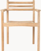 Sedia da giardino impilabile in legno di teak AH502