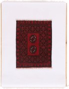 Afghan Tappeto 50x70 (Afghanistan) Annodato A Mano