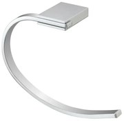 Porta asciugamani da parete ad anello in acciaio cromato  Futura