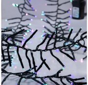 Catena luminosa natalizia LED da esterno CLUSTER 768 LED/8 funzioni, 9 m, IP44, bianco caldo