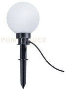 Bolo picchetto sfera diametro 20cm con 5 metri di cavo ip44 1 luce ...