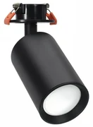 Faretto GU10 da Incasso Orientabile Foro Ø51mm - Nero Colore del corpo Nero