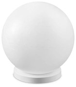 Lampada Da Tavolo Contemporanea Carta Metallo Bianco 1 Luce E27 25W Ip20