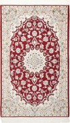 Nain Tappeto 100 x 160 Rosso (Iran) Annodato A Mano