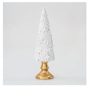 Decorazione natalizia 40 cm albero bianco