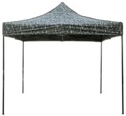 Gazebo richiudibile pieghevole 3 X 3 Mimetico ricoperto in PVC impermeabile