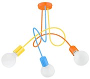 Lampadario a plafone per bambini TANGO 3xE27/15W/230V colorato
