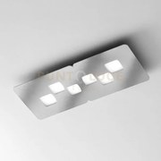Bilbao p/m - plafoniera acciaio  6 luci attacco gx53 65cm