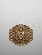 Giogali sospensione 65 cristallo oro e bronzo opaco 4 luci attacco ...