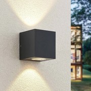 Applique da esterni a LED Tassnim Arcchio, dimmerabile, Nero, Alluminio, Moderno, Applique LED da esterni