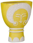 Vaso 19 x 9 x 22 cm Ceramica Giallo