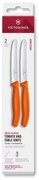 Victorinox - Set da 2 coltelli per verdure SWISS CLASSIC 11 cm, arancione