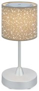 Brilo - Lampada da tavolo ricaricabile dimmerabile LOLE LED/3W/5V IP44 argento