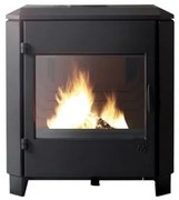 Stufa A Legna In Ghisa Desireé 8 kW 4 Stelle Caminetti Montegrappa Antracite