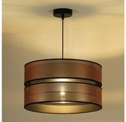 Duolla - Lampadario a sospensione con filo COPPER SHINY 1xE27/15W/230V diametro 40 cm rame/nero