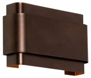 Applique da parete industriale bronzo scuro 2 luci - Coen