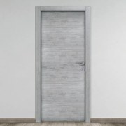 Porta interna a battente Beton in legno colore rovere grigio, L 60 x H 210 cm, apertura reversibile