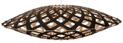 David Trubridge - Flax Lampada a Sospensione Ø110 1 Lato Nero David Trubridge