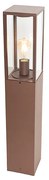 Lampada da terra per esterni industriale marrone ruggine 80 cm IP44 - Charlois