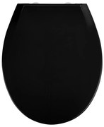 WENKO 23443100-WC sedile WC KOS 44x37 cm nero/argento
