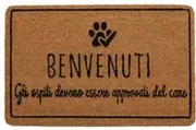 Zerbino scritta Cane 70x40 cm in fibra di cocco