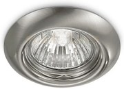 Gfa012- faretto da incasso in metallo colore nickel spazzolato 1 lu...