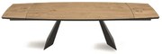 Tavolo allungabile 250 cm con piano in Rovere Crudo GILMOUR