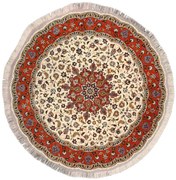 Tabriz Tappeto 200x200 Beige (Iran) Annodato A Mano